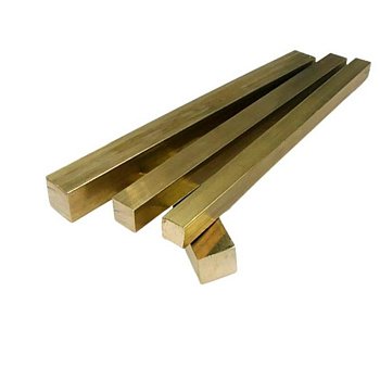 Латунный квадрат ЛМцА57-3-1 42x42 ГОСТ 2060-90 тянутый для судостроения